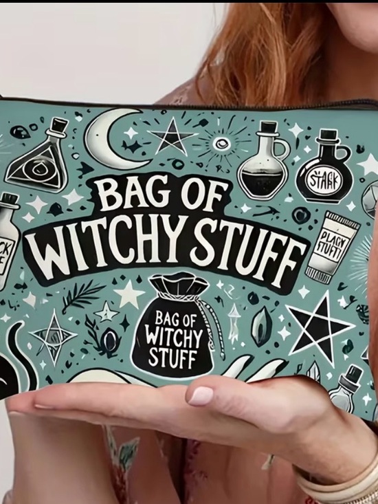 Handbags - Bag of Witchy Stuff Cosmetic Pouch - Teal NIP